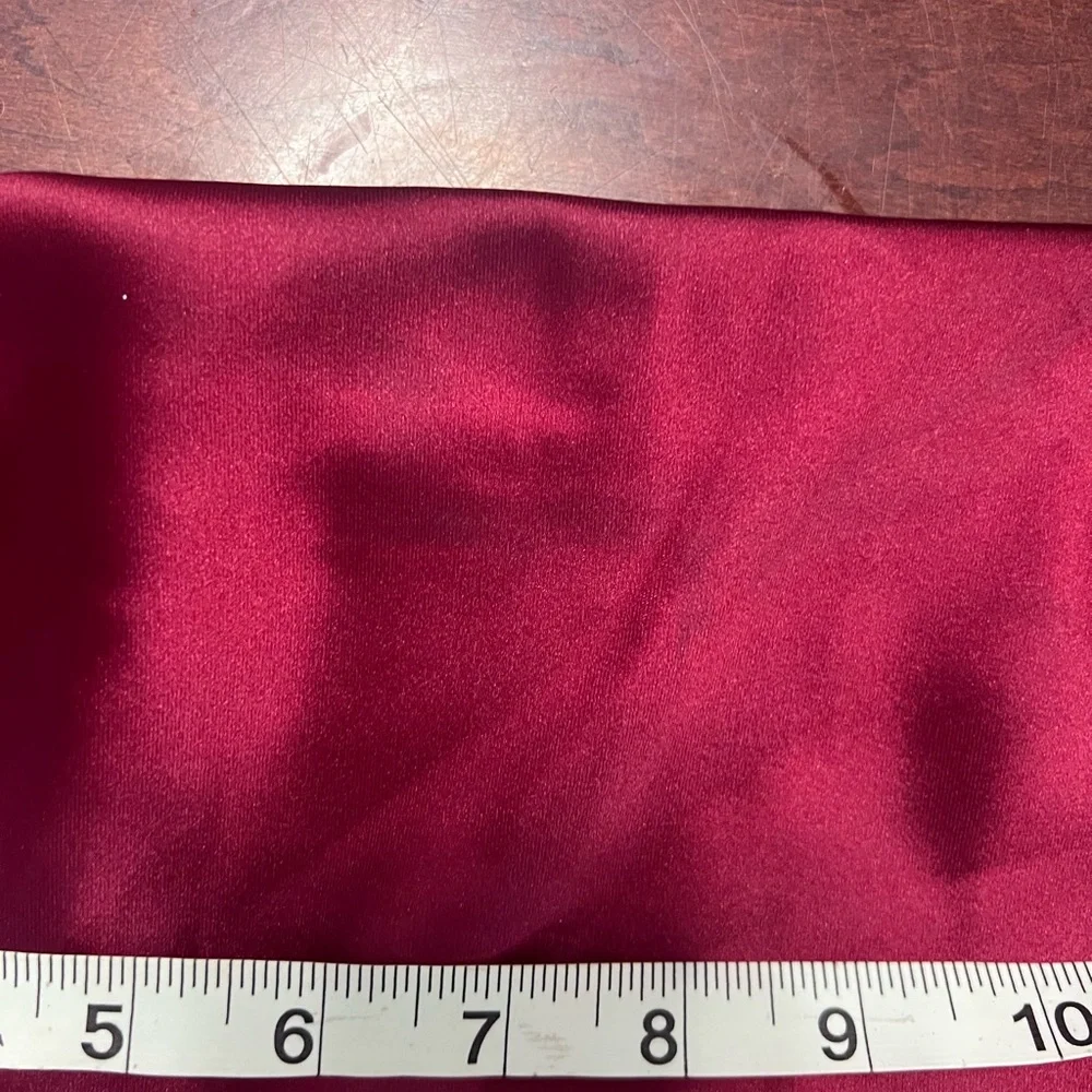 NOWT | If She Loves Deep Red Satin Maxi Skirt, Size M